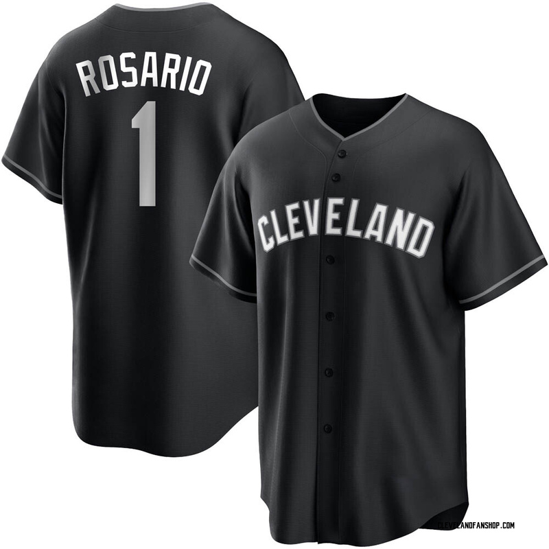Nike Youth Cleveland Guardians Amed Rosario #1 Red Alternate Cool Base  Jersey