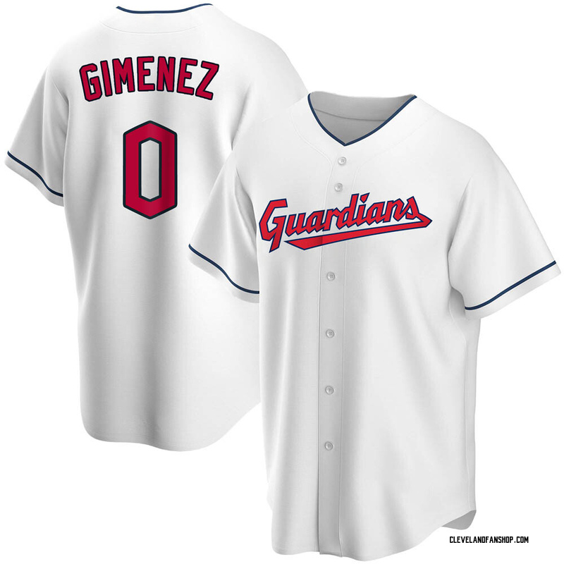Andres Gimenez Youth Cleveland Guardians Jersey - Black/White Replica