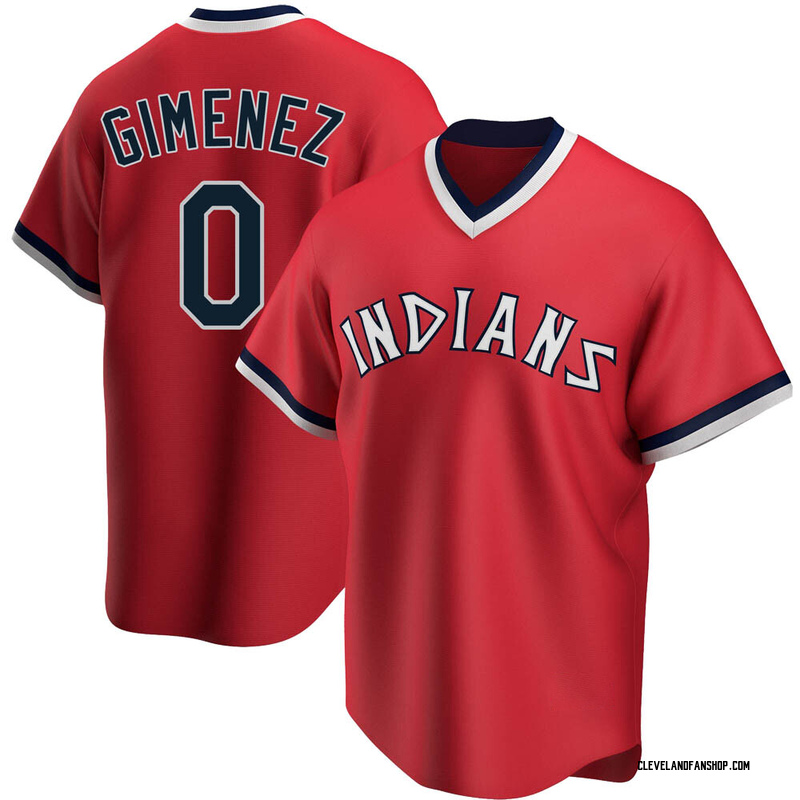 CLEVELAND GUARDIANS ANDRES GIMENEZ FUTURES GAME JERSEY SIZE LARGE L INDIANS  METS