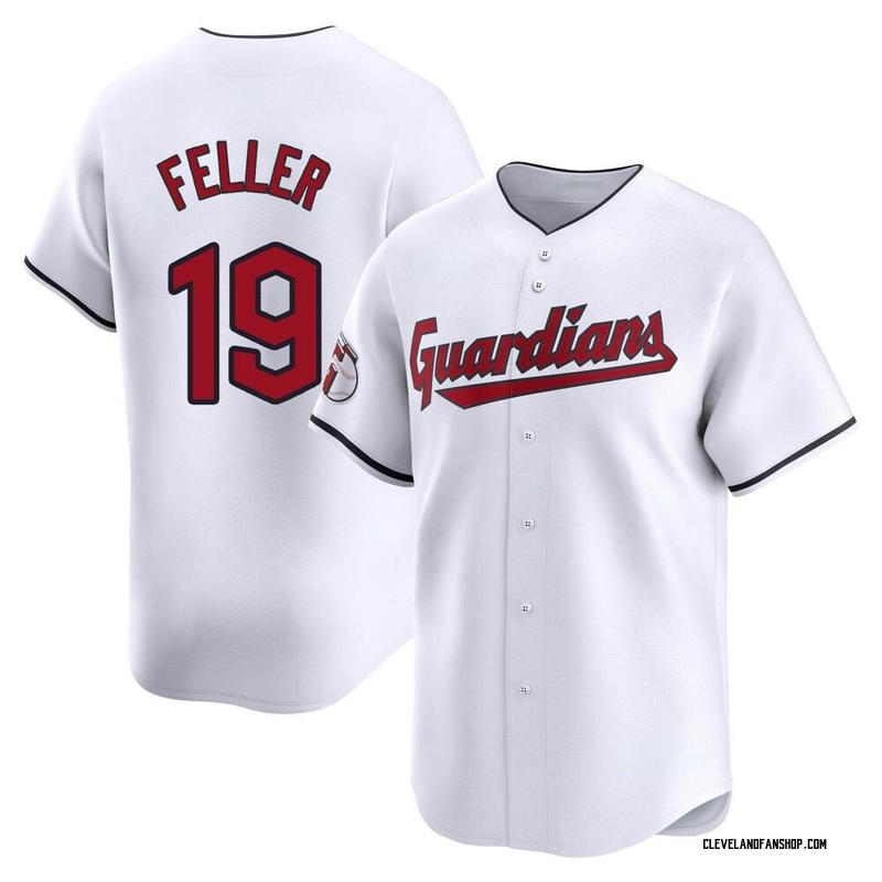 Bob Feller Jersey, Authentic Guardians Bob Feller Jerseys & Uniform ...