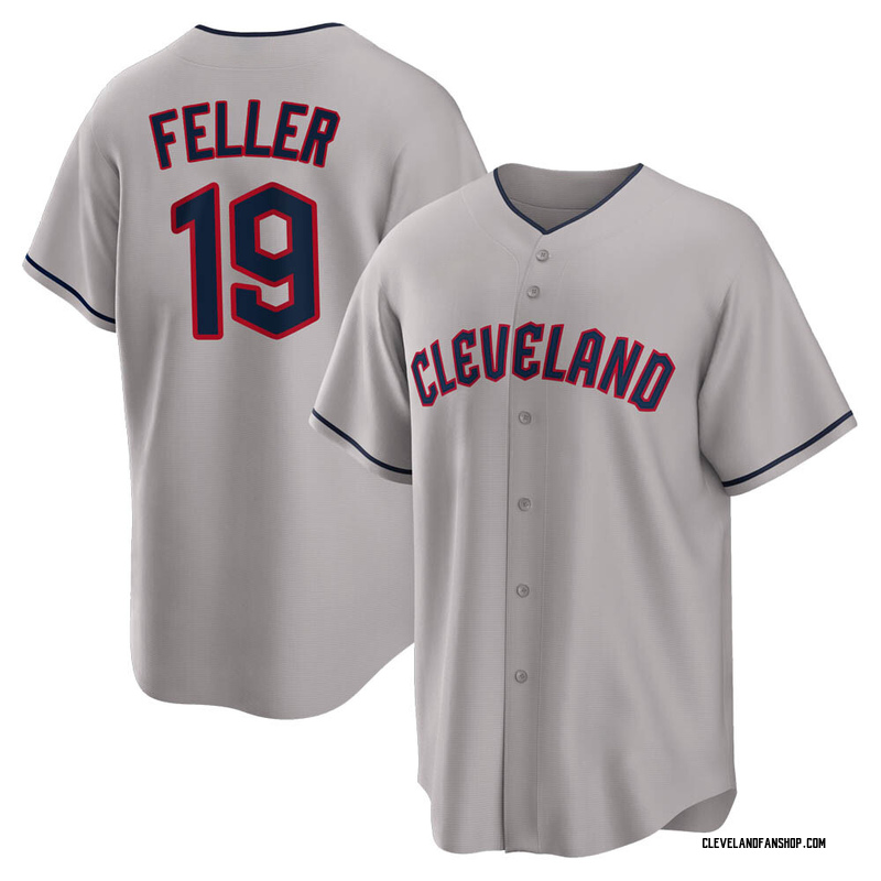 Bob Feller Youth Cleveland Guardians Road Jersey - Gray Replica