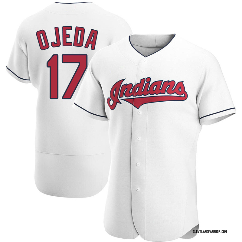 Men's Cleveland Indians Jose Ramirez Nike White Home Replica Player Name  Jersey