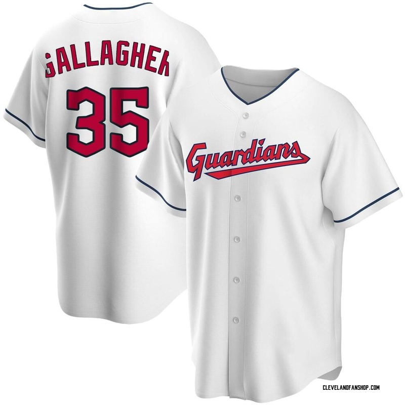 Cam Gallagher Men's Cleveland Guardians Home Jersey - White Authentic