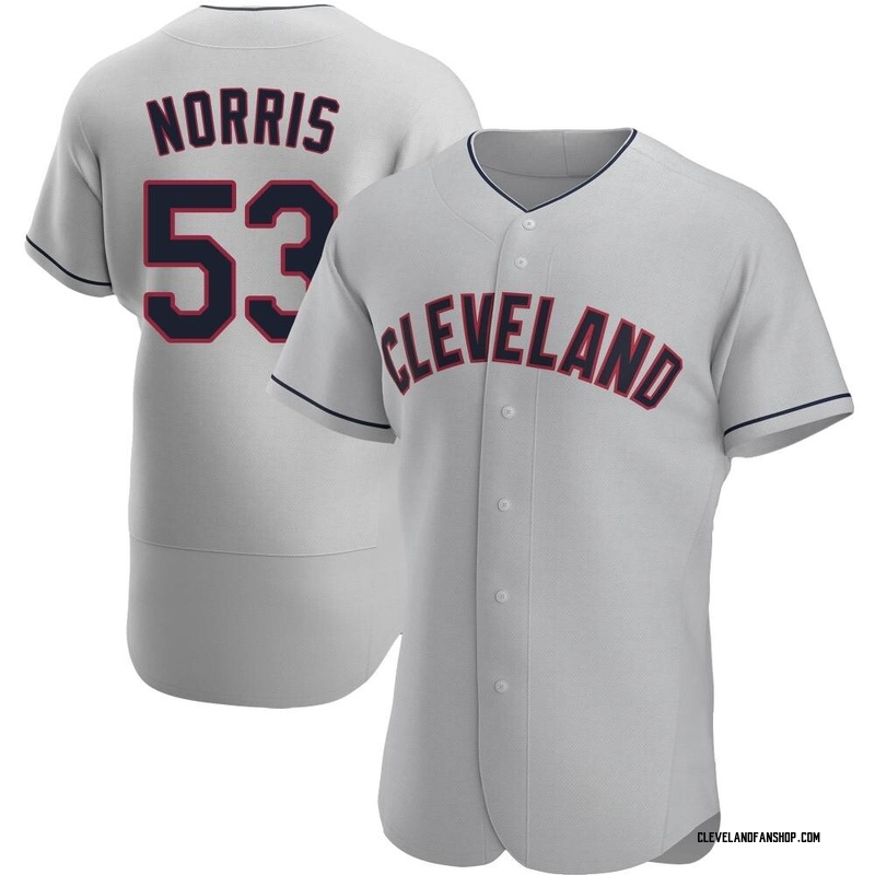 Game-used Daniel Norris Road Jersey