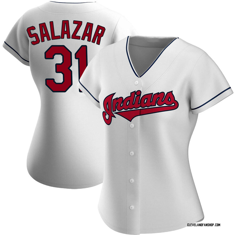 Men's Majestic Cleveland Indians #31 Danny Salazar Navy Blue Alternate Flex  Base Authentic Collection MLB Jersey