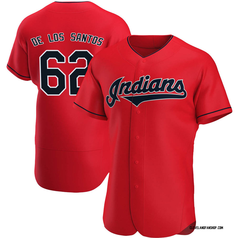 Enyel De Los Santos Men's Cleveland Guardians Alternate Jersey - Red  Authentic