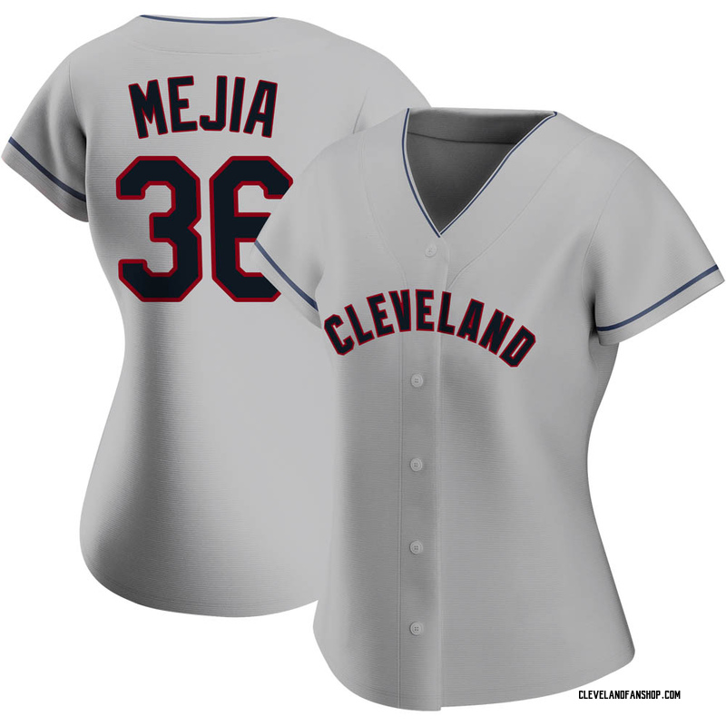 J.C. Mejia Women's Cleveland Indians Road Jersey - Gray Authentic