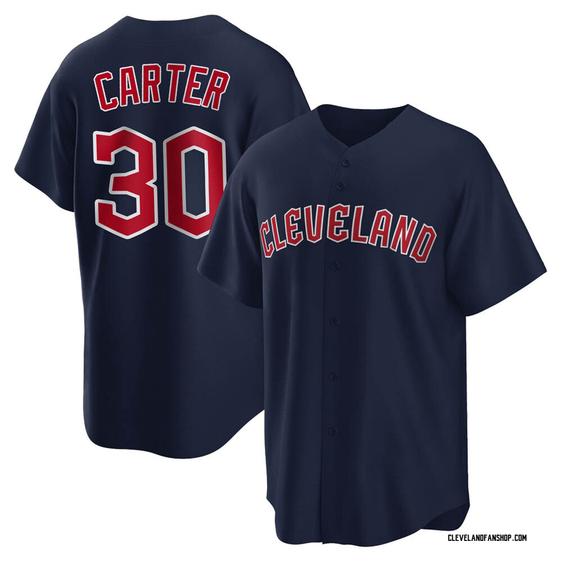 Joe Carter Men's Cleveland Guardians Alternate Jersey - Red Replica