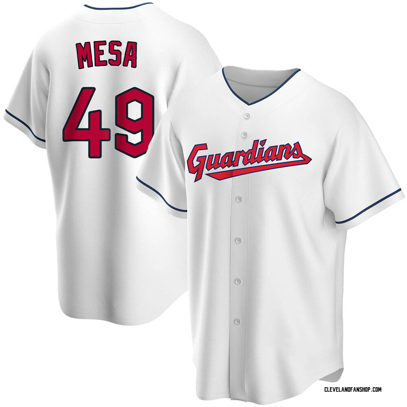 Jose Mesa Youth Cleveland Guardians Home Jersey - White Replica