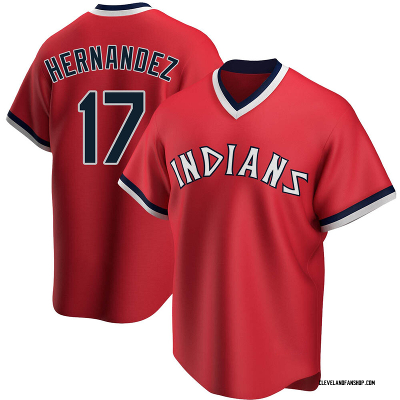 Keith Hernandez Men's Cleveland Guardians Road Cooperstown Collection Jersey  - Red Replica