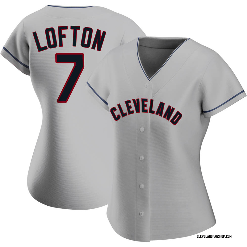 Kenny Lofton Women s Cleveland Guardians Road Jersey Gray Replica