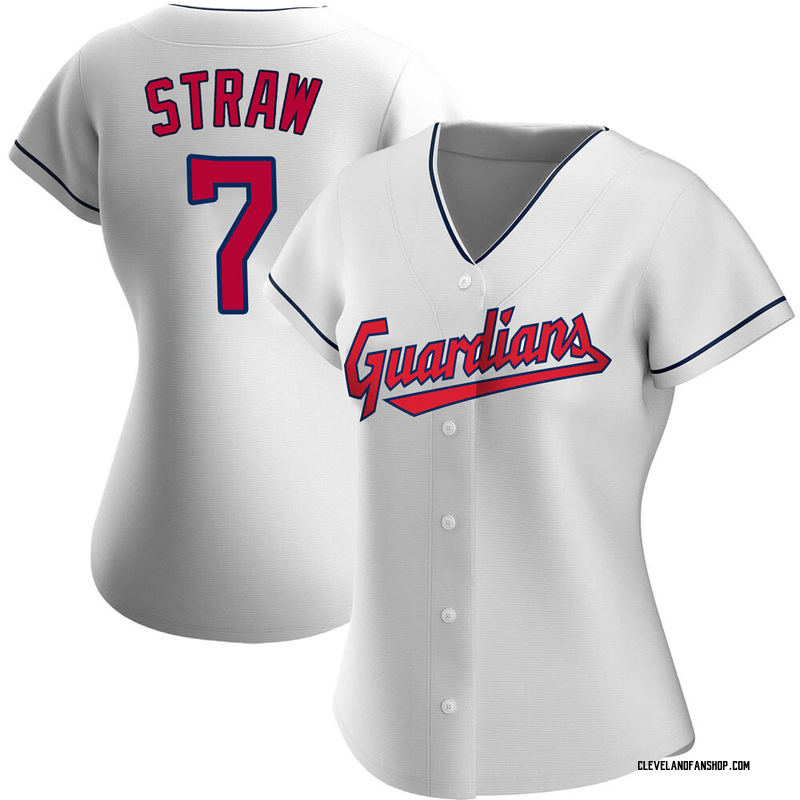 Myles Straw Signed Cleveland Guardians Jersey PSA DNA Coa Autographed