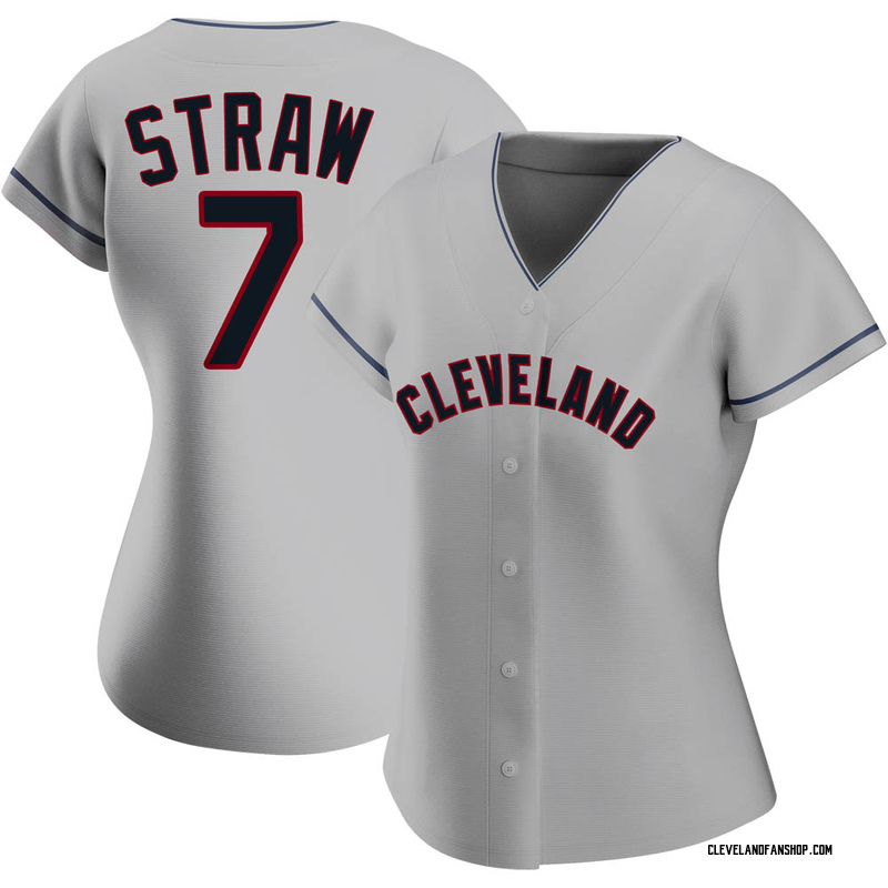 Myles Straw Women's Cleveland Guardians Road Jersey - Gray Authentic