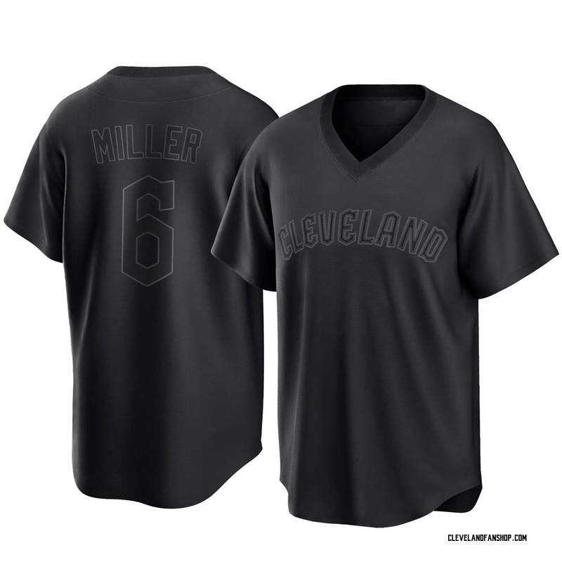 Owen Miller Youth Cleveland Guardians Pitch Fashion Jersey - Black Replica