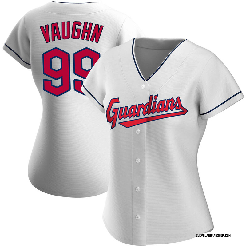 Ricky Vaughn Women's Cleveland Guardians Home Jersey - White Replica