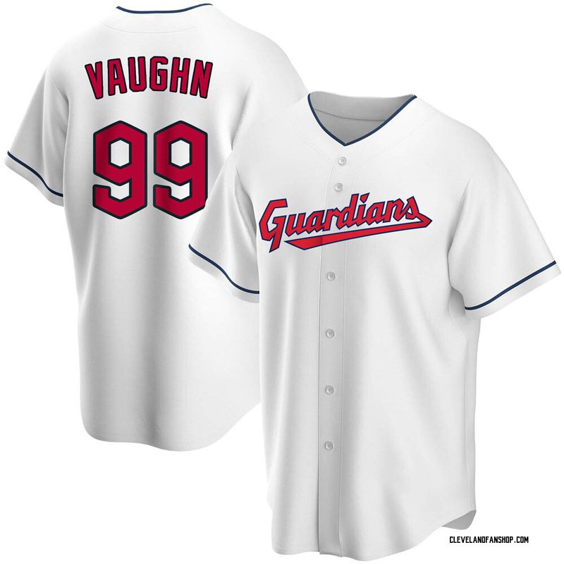Ricky Vaughn Youth Cleveland Guardians Home Jersey - White Replica