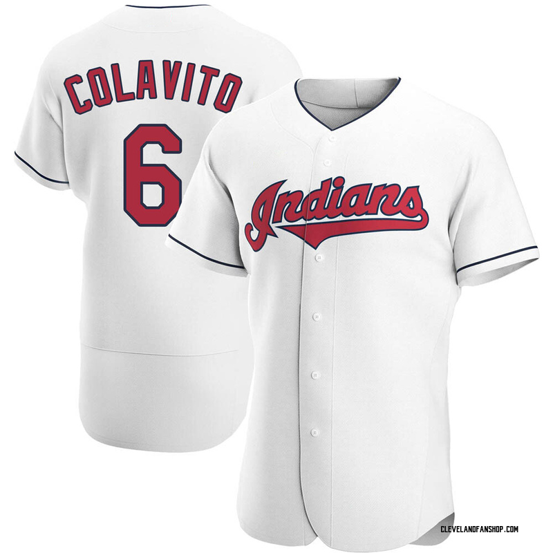Rocky Colavito Men's Cleveland Guardians Home Jersey - White Authentic