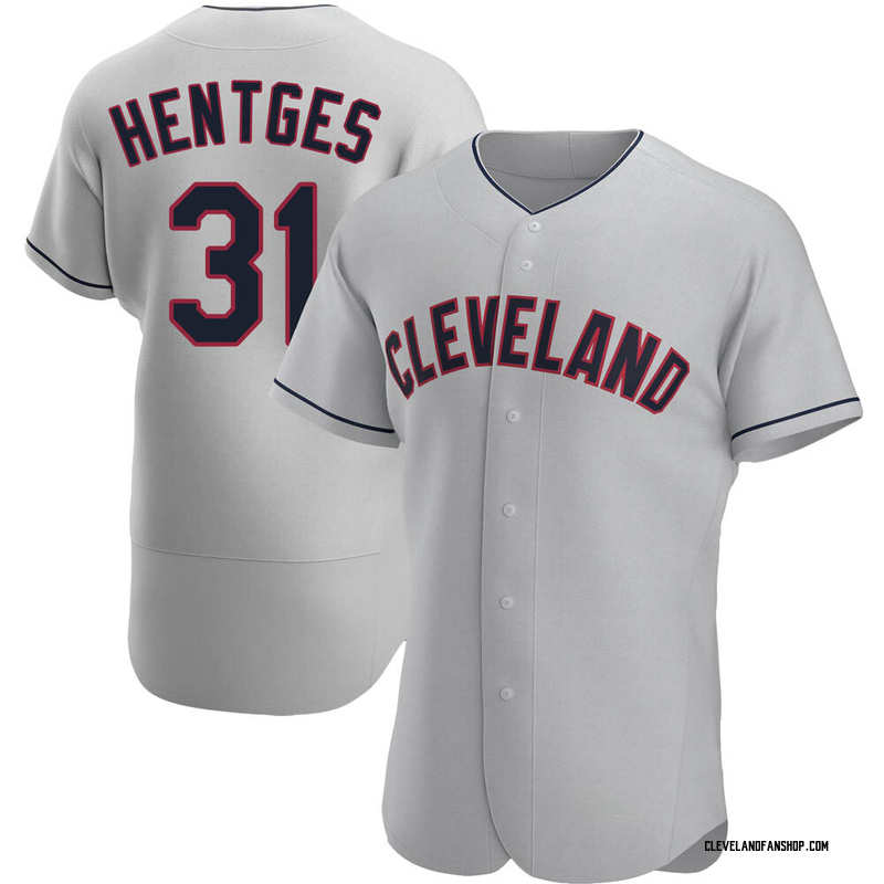 Sam Hentges Men's Cleveland Guardians Road Jersey - Gray Authentic