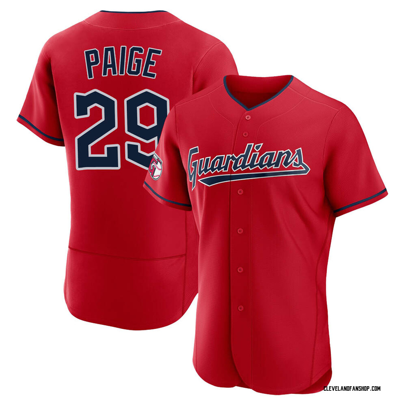 Satchel Paige Men's Cleveland Guardians Alternate Jersey - Navy Replica