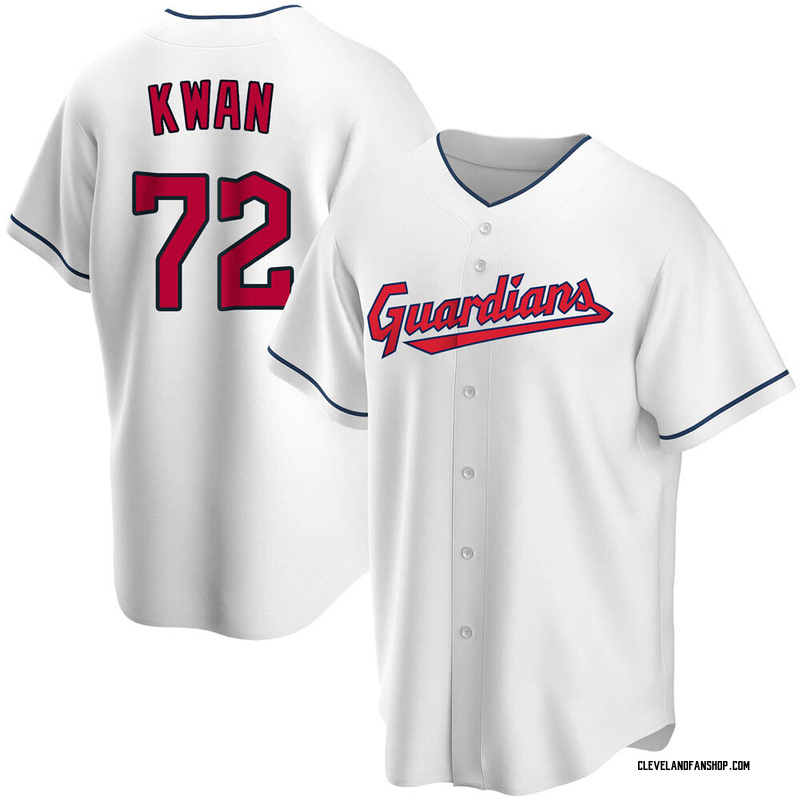 Steven Kwan Youth Cleveland Guardians Home Jersey - White Replica