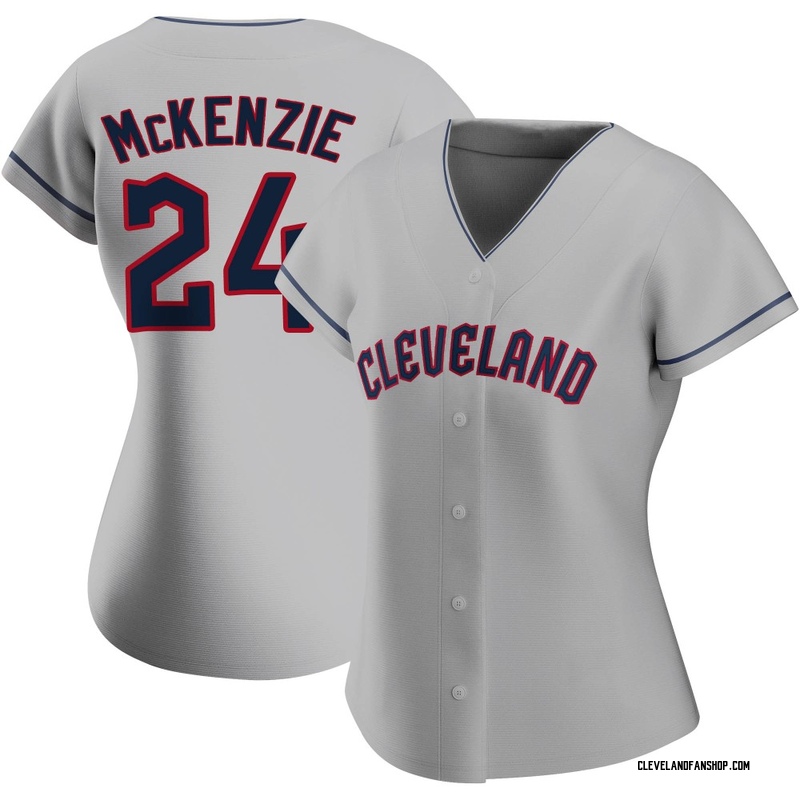 Triston McKenzie Men's Cleveland Guardians Alternate Jersey - Navy