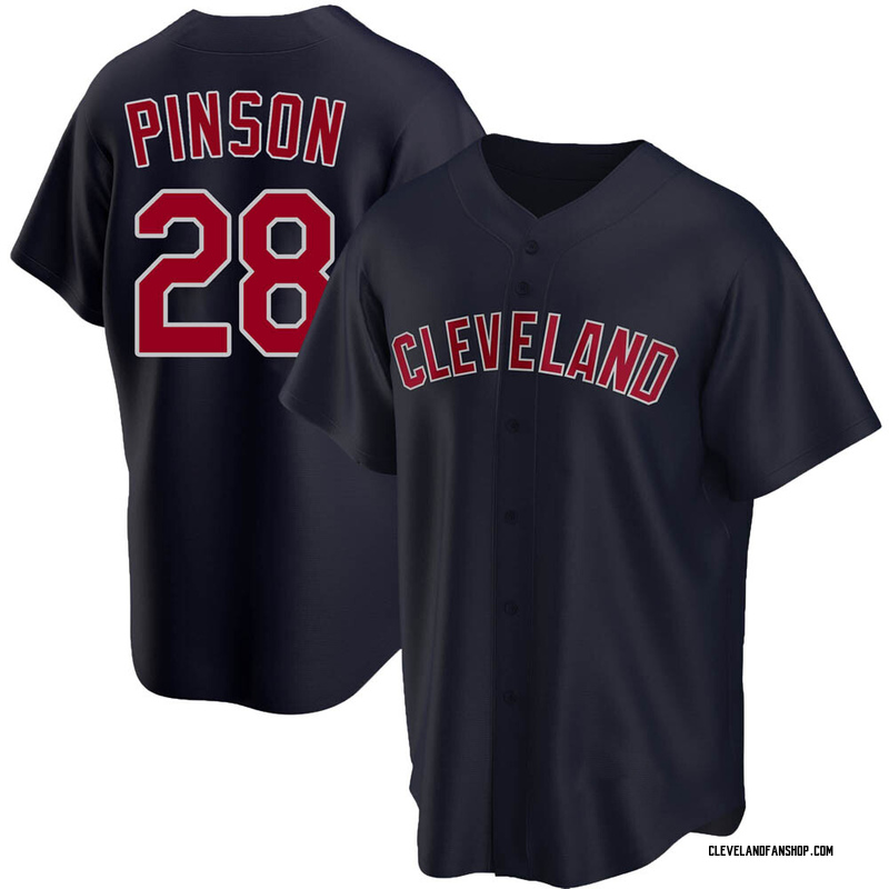 Vada Pinson Youth Cleveland Guardians Alternate Jersey - Navy Replica